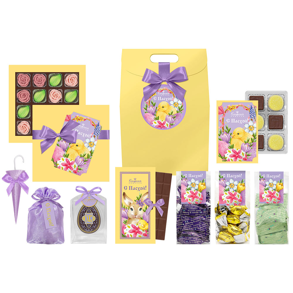 Пасхальный набор: шоколад, суфле, мармелад-суфле