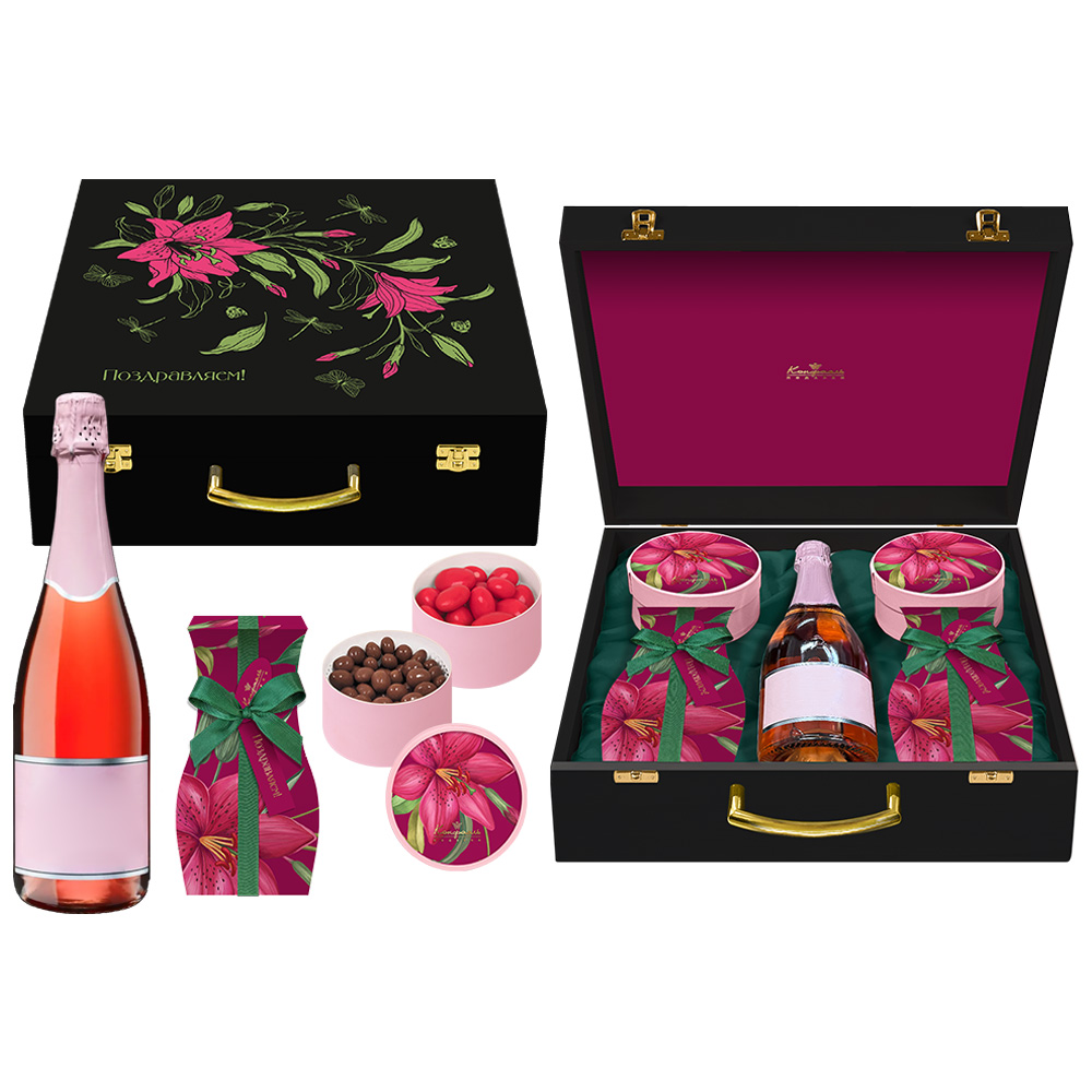 Шкатулка: драже, мармелад-суфле, мармелад 545г