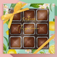 Шоколадные конфеты «Ассорти» с шоколадной начинкой 95г