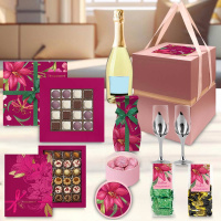 Куб высокий: драже, мармелад-суфле, конфеты ручной работы, бокалы 2шт