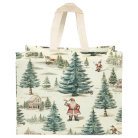 Сумка с принтом "Ёлки" 32*17*25 см