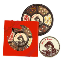 Набор шоколада с цукатами и орехами "С Днем Победы"