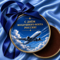 Шоколадная медаль"С Днем Воздушного флота России"