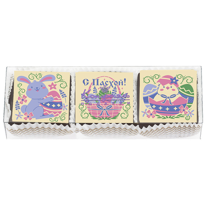 Набор суфле в шоколаде (ванильное, кофейное, шоколадное) 60г