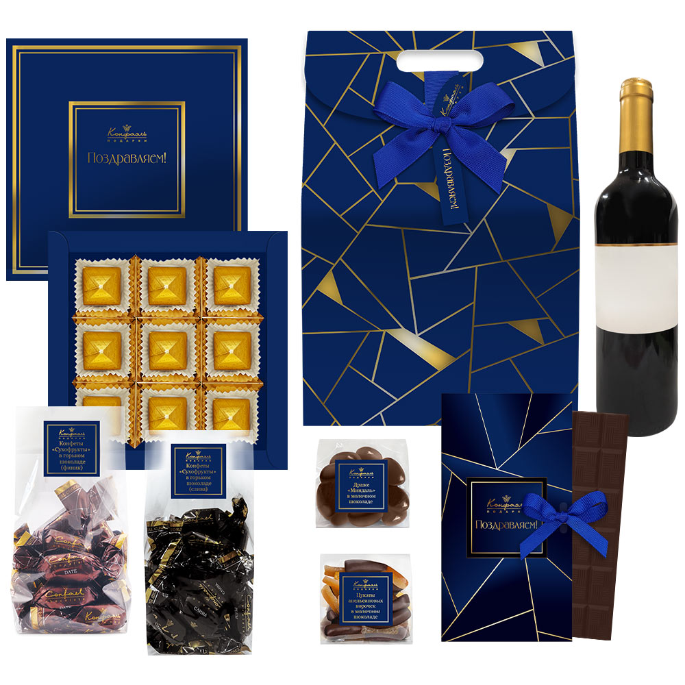 Сумочка большая: шоколад, драже, конфеты глазированные 610г