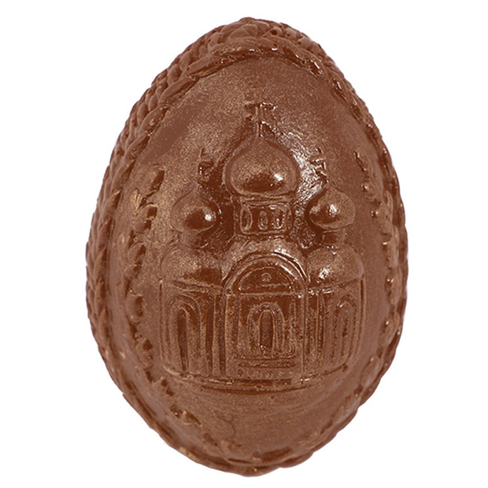 Барельефное яйцо из молочного шоколада с Пасхой! 105г