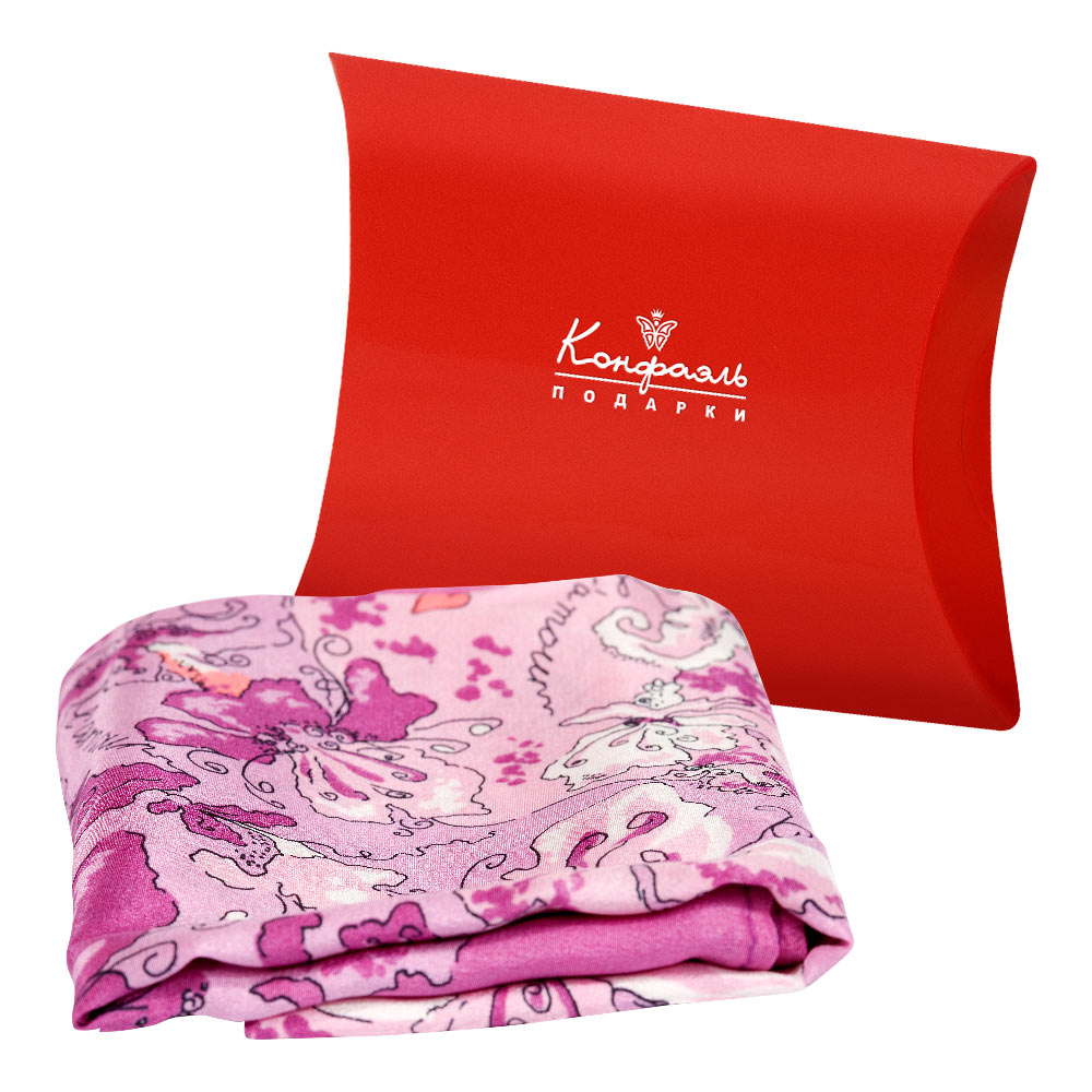 Платок «Фиолетовые цветы» (52х52см)