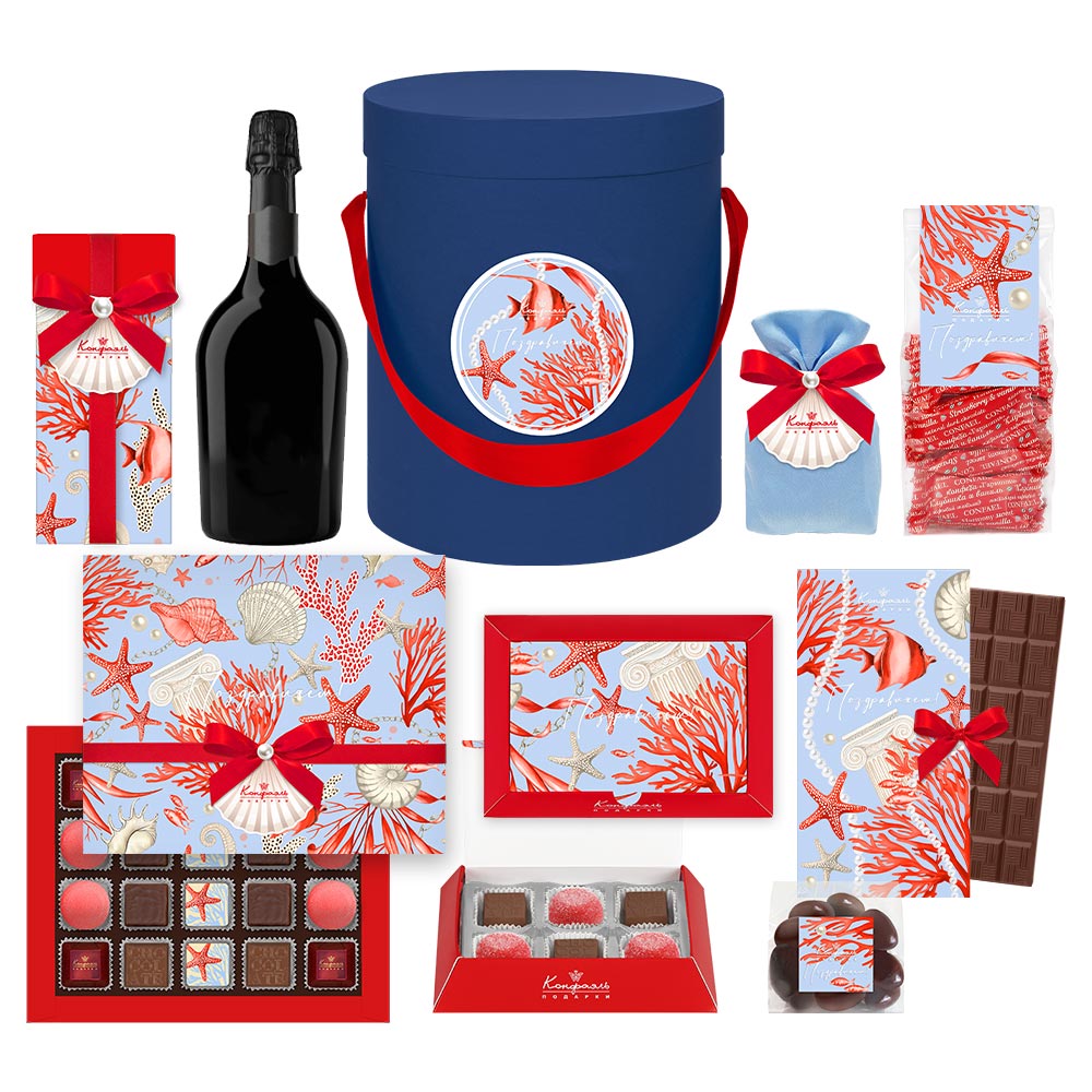 Набор:шоколад, драже,мармелад