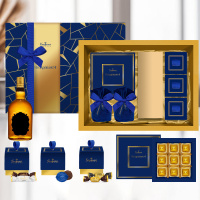 Набор: шоколад горький, конфеты марципановые, сухофрукты, драже