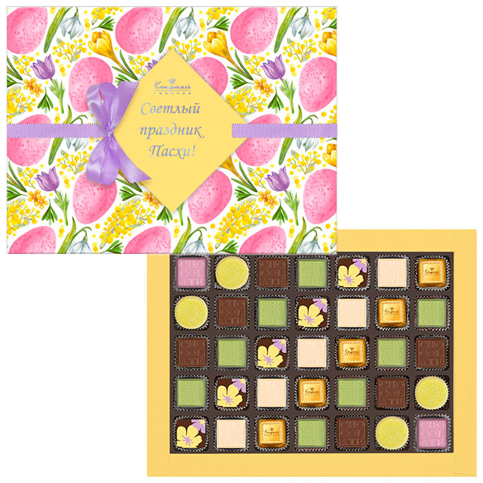 Шоколадные конфеты ассорти с Пасхой 370г