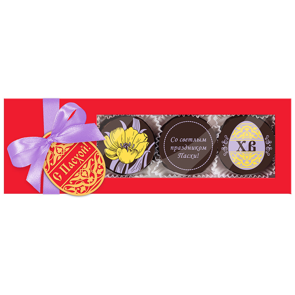 Суфле в шоколаде набор с Пасхой 90г