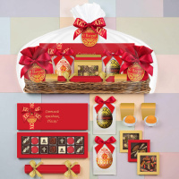 Корзина пасхальная с шоколадом и конфетами