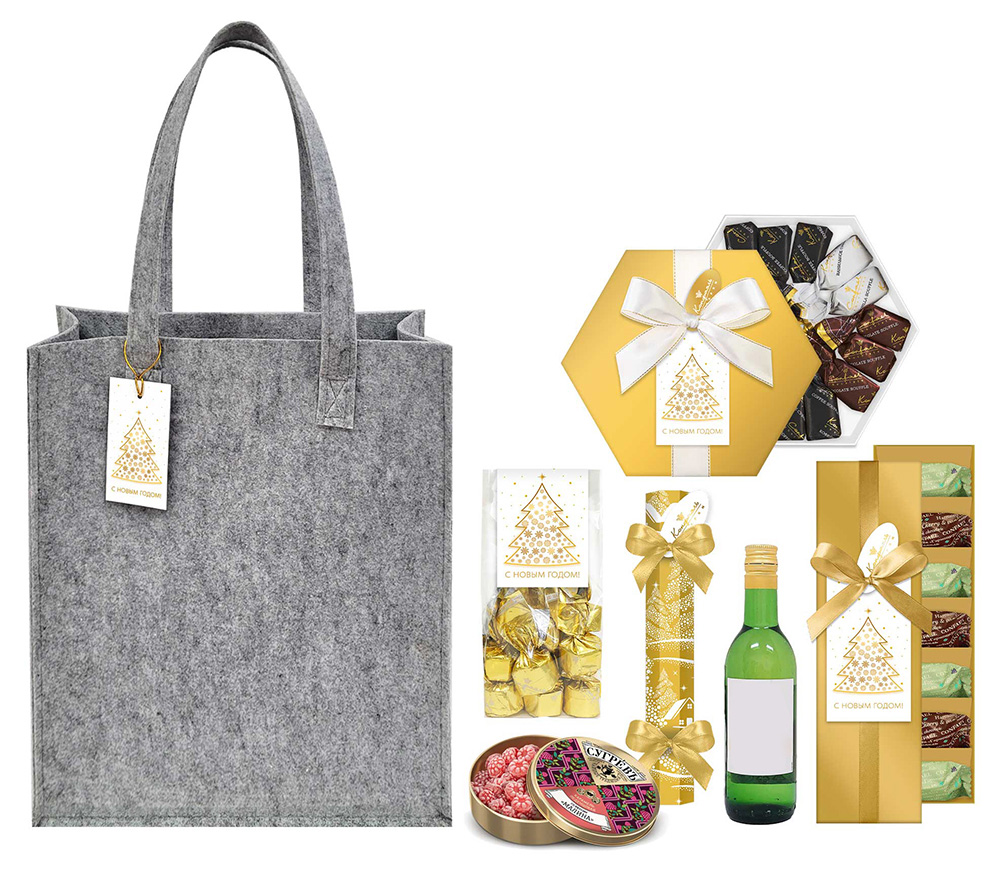 Набор с конфетами: суфле, мармелад-суфле, ассорти, карамель, сухофрукты из коллекции Золото зимы Набор с конфетами: суфле, мармелад-суфле, ассорти, карамель, сухофрукты из коллекции Золото зимы