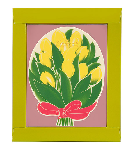 Открытка «Тюльпаны» из коллекции Фигурный шоколад