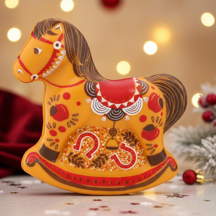 Лошадка скульптура шоколад апельсиновый 140г из коллекции Символы года 2026 Лошадка скульптура шоколад апельсиновый 140г из коллекции Символы года 2026