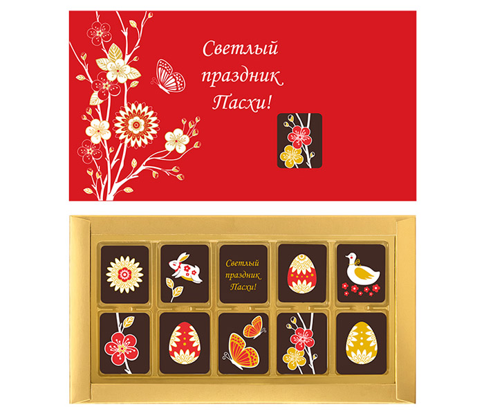 Шоколад горький с декором светлый праздник Пасхи!