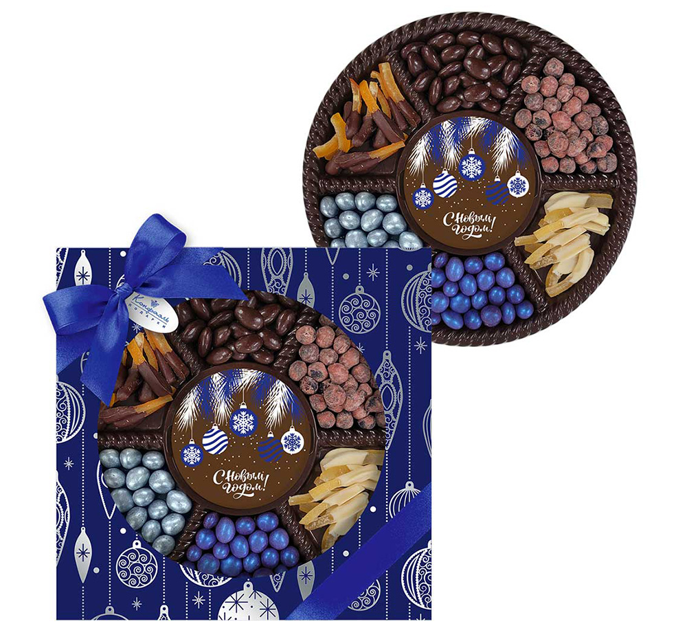 Набор драже, цукатов и шоколада 425г из коллекции Серебро января