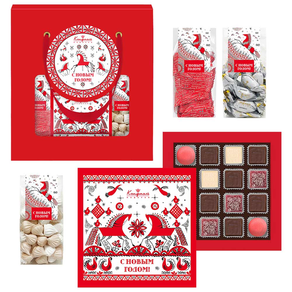 «Набор конфет ассорти, суфле, мармелад, сухофрукты, меренги из коллекции Огненная лошадь «Набор конфет ассорти, суфле, мармелад, сухофрукты, меренги из коллекции Огненная лошадь