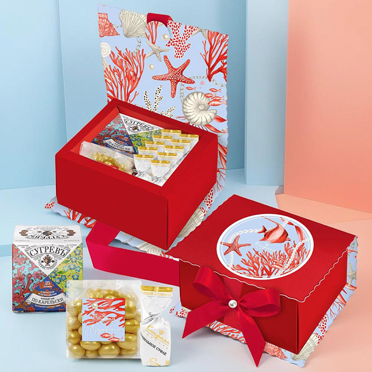 Подарочный набор: драже, конфеты глазированные, чай 170г из коллекции Жемчужная