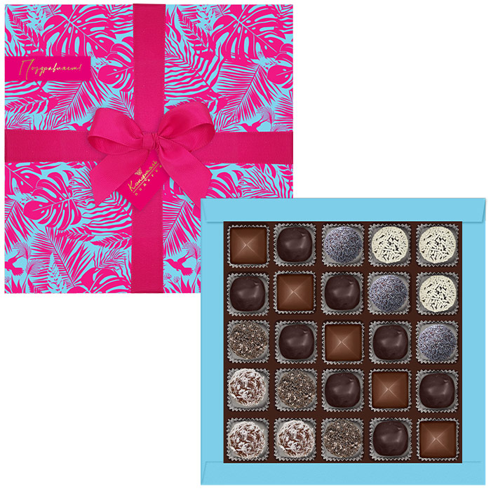 Конфеты ручной работы, ассорти, ирис набор 265г из коллекции Яркие тропики Конфеты ручной работы, ассорти, ирис набор 265г из коллекции Яркие тропики