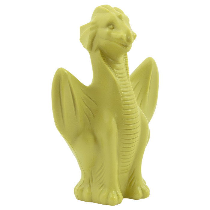 Скульптура из белого шоколада с яблоком дракон 150г