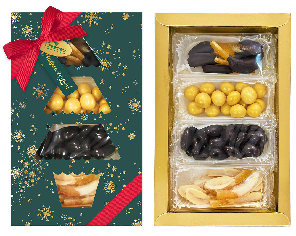 Набор цукатов и драже в шоколаде 190г из коллекции Новогоднее настроение.Зима  Набор цукатов и драже в шоколаде 190г из коллекции Новогоднее настроение.Зима