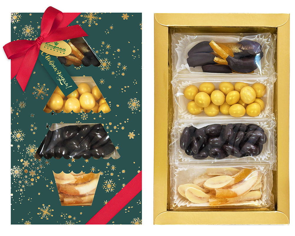 Набор цукатов и драже в шоколаде 190г из коллекции Новогоднее настроение.Зима Набор цукатов и драже в шоколаде 190г из коллекции Новогоднее настроение.Зима