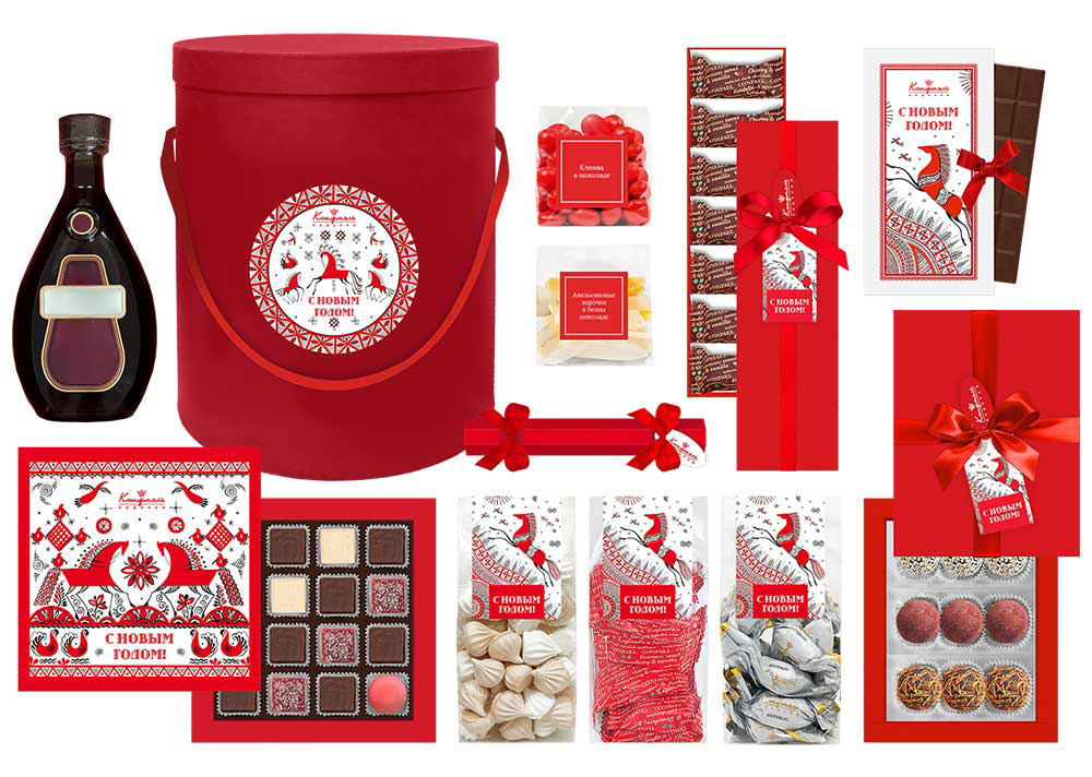 Набор конфет ассорти, суфле, мармелад-суфле, шоколад из коллекции Огненная лошадь Набор конфет ассорти, суфле, мармелад-суфле, шоколад из коллекции Огненная лошадь