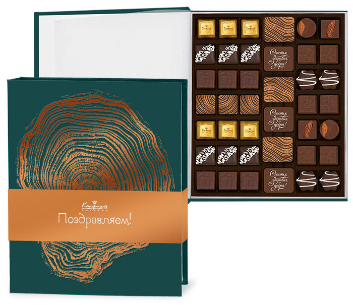 Конфеты ассорти, шоколад, суфле, мягкий грильяж книга большая 405г из коллекции Мужская коллекция Конфеты ассорти, шоколад, суфле, мягкий грильяж книга большая 405г из коллекции Мужская коллекция