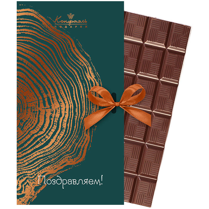 Шоколад молочный открытка зеленая 60г из коллекции Мужская коллекция Шоколад молочный открытка зеленая 60г из коллекции Мужская коллекция