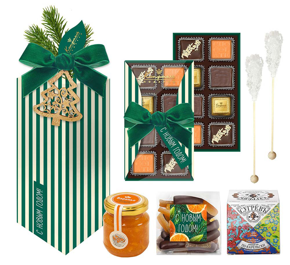 Набор конфет: мягкий грильяж, ассорти, суфле, цукаты, чай, варенье, леденцы из коллекции Цитрусовая зима Набор конфет: мягкий грильяж, ассорти, суфле, цукаты, чай, варенье, леденцы из коллекции Цитрусовая зима