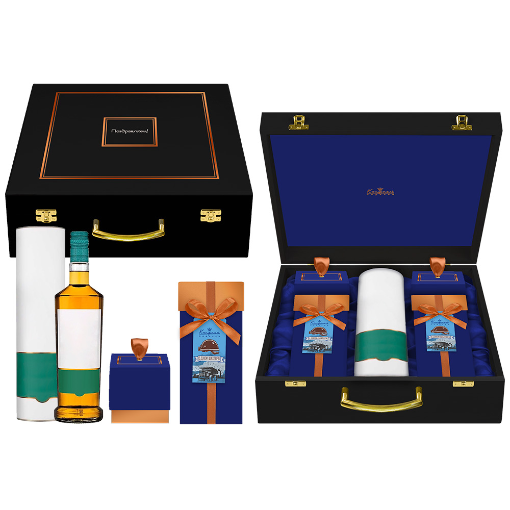 Шкатулка с конфетами «С Днем Шахтёра!»