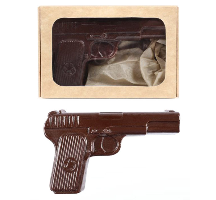 Пистолет шоколад горький малый 55г из коллекции 23 февраля Пистолет шоколад горький малый 55г из коллекции 23 февраля