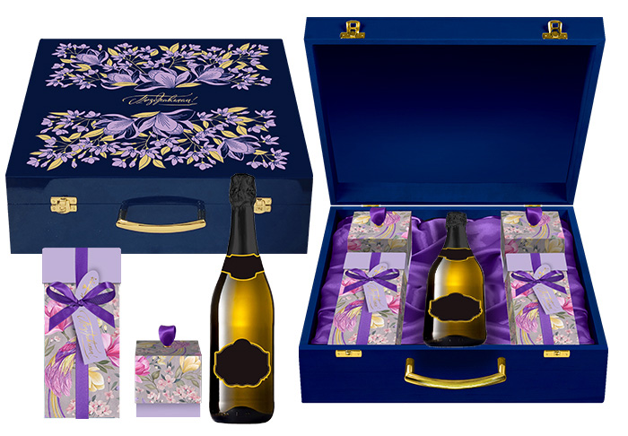 Шкатулка с конфетами: суфле-безе и мармелад из коллекции Птицы райского сада Шкатулка с конфетами: суфле-безе и мармелад из коллекции Птицы райского сада