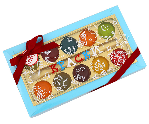 Краски из белого шоколада и желейного мармелада