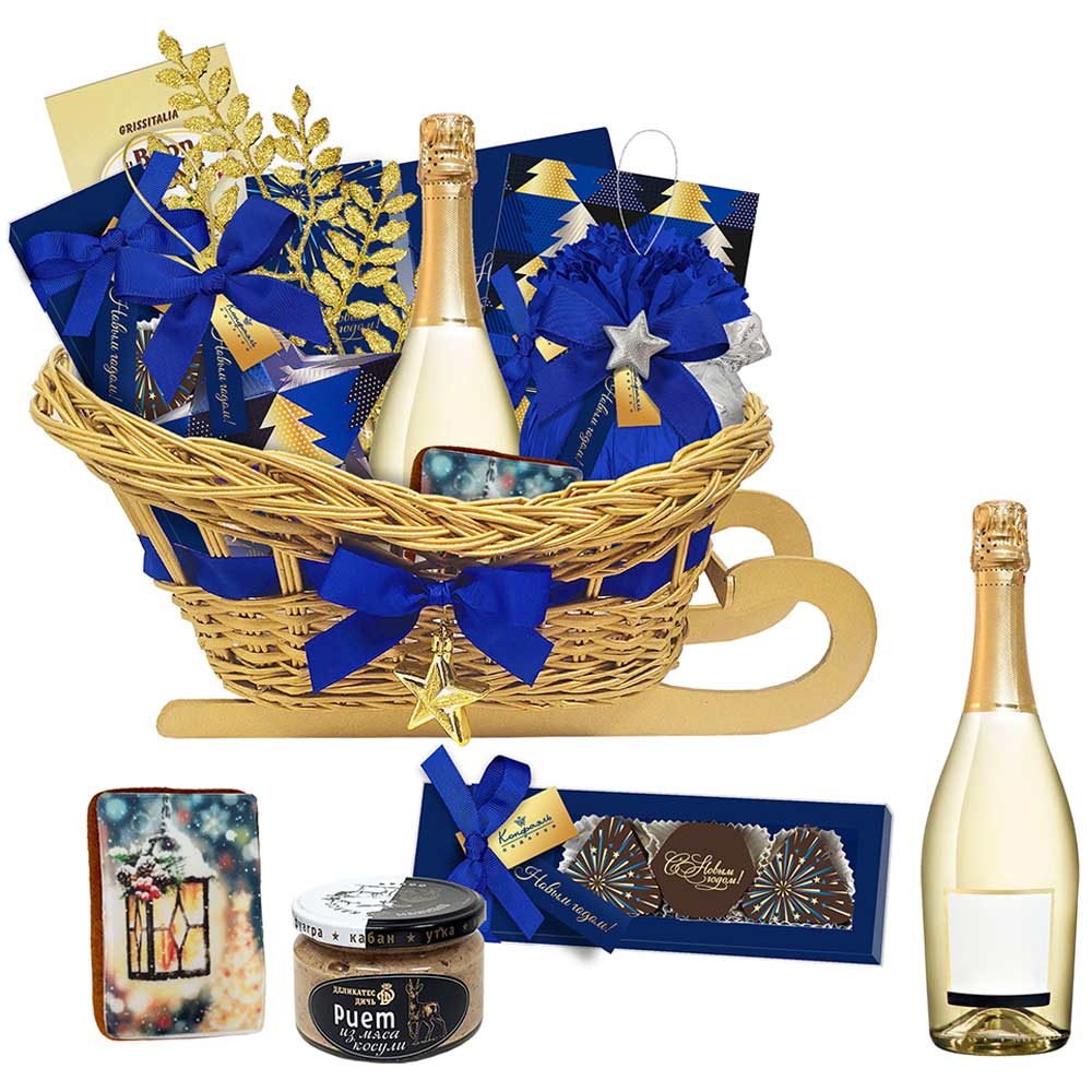 «Санки с конфетами: ассорти, суфле, мармелад, хлебные палочки, риет из коллекции Элегантная зима «Санки с конфетами: ассорти, суфле, мармелад, хлебные палочки, риет из коллекции Элегантная зима