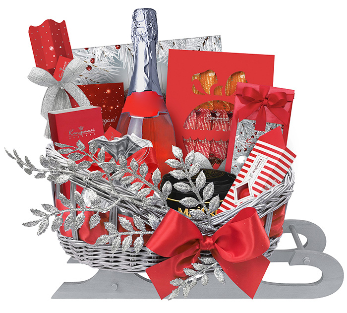 Корзина с конфетами, шоколадом, кофе, чаем Корзина с конфетами, шоколадом, кофе, чаем