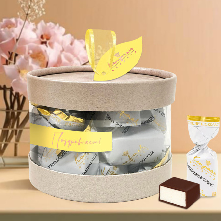 Ванильное суфле в горьком шоколаде 80г