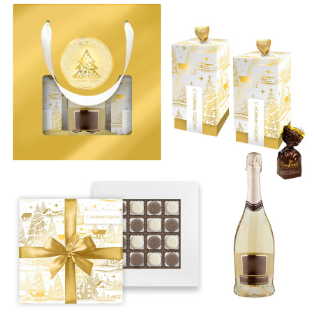 Набор шоколада и конфет: суфле-безе, мармелад, драже