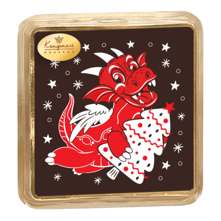 Горький шоколад с декором