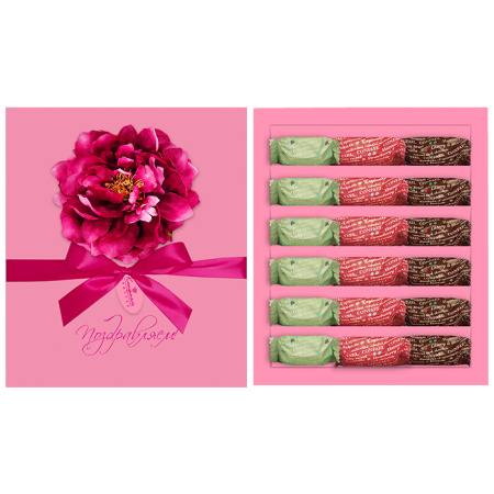 Набор мармелада-суфле вишня и ваниль, клубника и ваниль, виноград и ваниль 270г