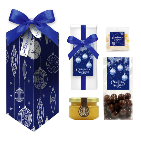 Набор драже, цукатов, меда и кофе