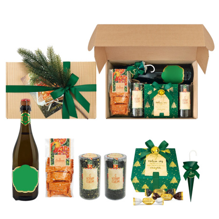 Подарочный набор: конфеты глазированные, крр, чай 525г