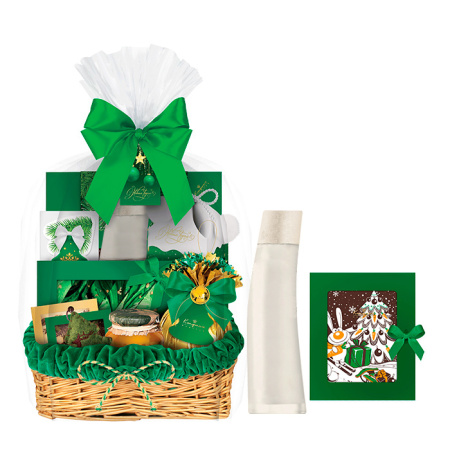 Подарочная корзина: шоколад, драже, конфеты 1060г