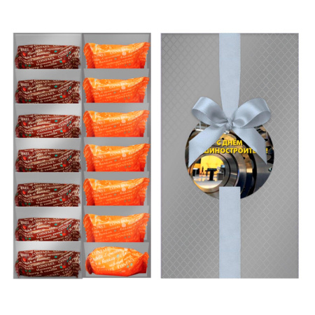 Набор мармелад-суфле (апельсин-ваниль, вишня-ваниль) в горьком шоколаде