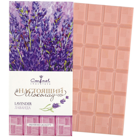 Шоколад белый  с лавандой Шоколад белый  с лавандой