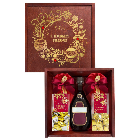 Шкатулка с конфетами ассорти, драже