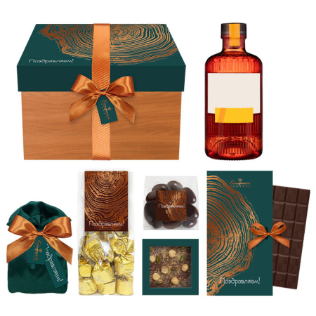 Набор: шоколад, конфеты ассорти, драже