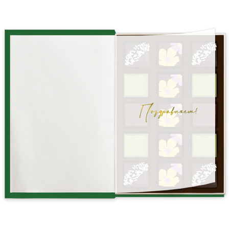 Шоколадные конфеты ассорти, суфле, мягкий грильяж книга малая 150г