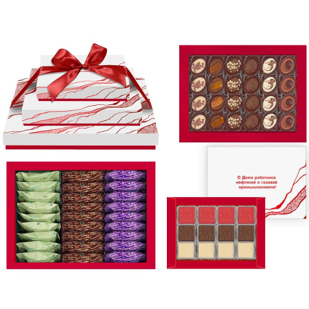 Набор "День нефтяника": ассорти, мармелад-суфле, конфеты ручной работы
